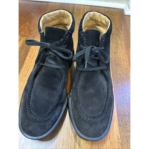 Tod's Men's Lace Up Chukka Suede Black Shoes Sz 9